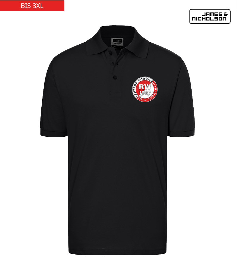 J+N Herren Polo-Shirt Black "Uwe"