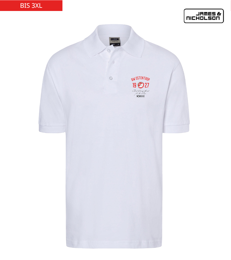 J+N Herren Polo-Shirt White "Isack"